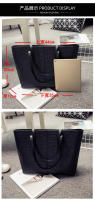 Nuevo bolso texturizado para mujer, bolso de mano portátil de alta gama para mujer, bolso negro impermeable, gran capacidad - details 6