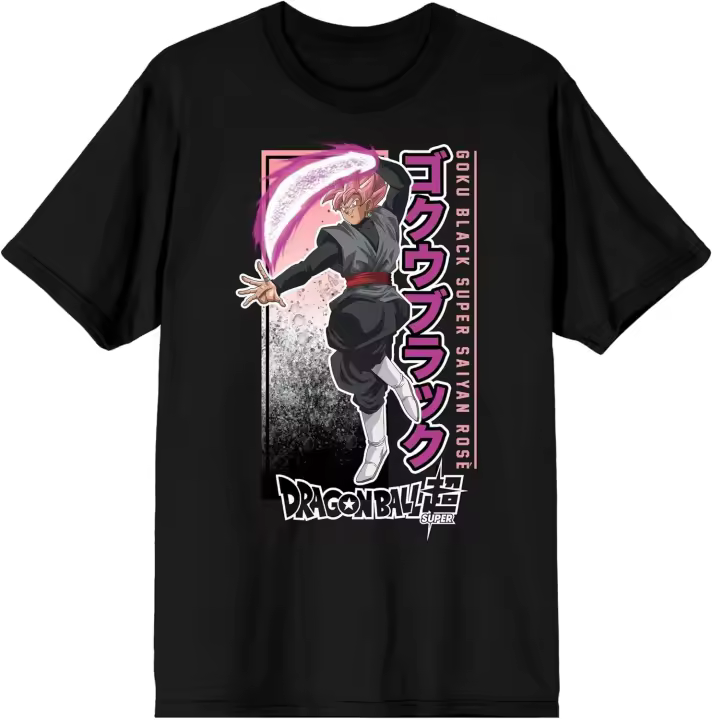Camiseta gráfica negra para hombre, GOKU, Super Villain, Zamasu, Inside Goku's Body - 1