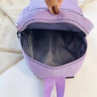 Mini mochila escolar de nailon para niñas, morral pequeño de viaje, impermeable, informal, sólido - details 15