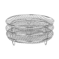 Estufa de Aire Anti-corrosión de 3 Capas Parrilla Stackable para Barbacoa al Aire Libre - details 9