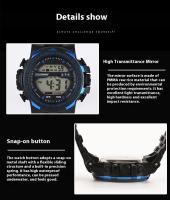 SHUNWAY Reloj electrónico multifuncional para hombre, resistente al agua, para deportes de adultos, a la moda, para exteriores - details 9