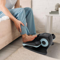 Máquina elíptica para debajo del escritorio, ejercitador eléctrico LCD para piernas sentadas, Pedal con control remoto para ancianos, masaje de pies - details 2