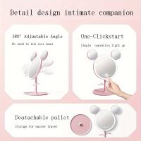 Espejo de Maquillaje LED con Luz Recargable USB Espejo Grande para Baño Tocador - details 6