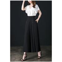 Pantalones de pierna ancha para mujer, pantalón corto holgado, cintura elástica, talla grande 3XL - details 21