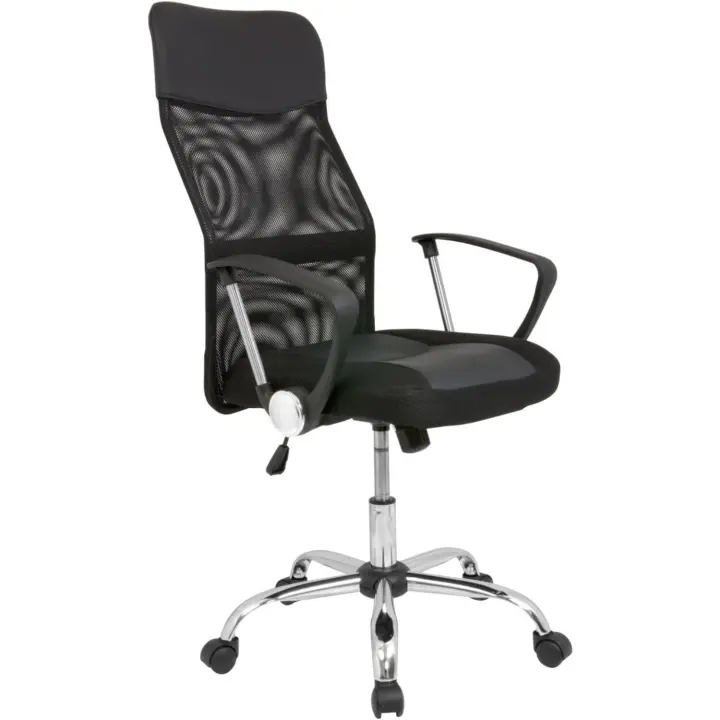 Silla de Oficina - Silla de Escritorio con Respaldo Transpirable - Color Negro - 1