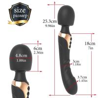 Consoladores potentes, vibrador de doble Motor de silicona, varita de gran tamaño, masajeador de punto G Av, juguete sexual para mujeres, estimulador de clítoris, adultos 18+ - details 11