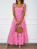 202025 Vestido largo de fiesta de vacaciones en la playa sin espalda con punto ondulado a la moda de verano para mujer - details 6