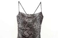 Falda larga plisada MIDI con tirantes estampado animal para mujer, primavera y verano, nuevos productos, vestido adelgazante - details 6