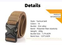 Cinturón Casual de Nylon para Hombres Hecho en China Estilo Plano Ideal para Aventura al Aire Libre y Commuter - details 11