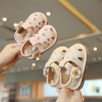 Sandalias huecas de verano para niños pequeños, zapatos transpirables de suela suave para niña, bolsa para la cabeza de princesa - details 0
