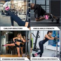 Tobillera para Máquina de cables, Correas Ajustables para los Tobillos, para Mujeres y Hombres, Gimnasio, Fitness - details 0