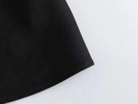TRAFZA-camisa de satén con lazo adornado para mujer, blusa de seda con textura, informal, ajustada, de manga larga, con cuello vuelto, 2024 - details 11