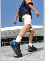 Nuevos zapatos de baloncesto transpirables finos de malla de verano, zapatillas informales ligeras con absorción de impacto y suela suave - details 10