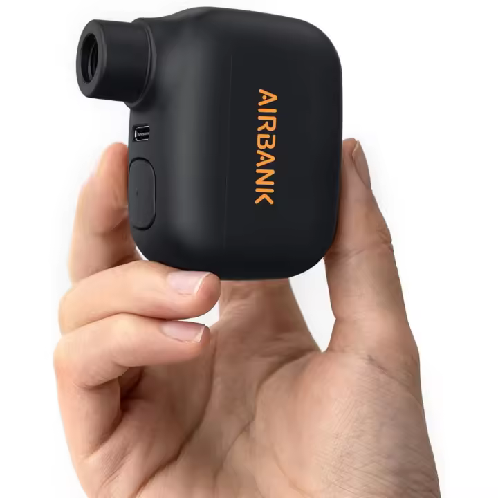 Bomba de Aire Eléctrica de Bolsillo para Bicicleta 100 PSI Portátil Compatible con Válvula Schrader y Presta Carga Recargable - 1