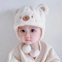 Gorro cálido con pompón para bebé, gorro de felpa a prueba de viento, con orejeras, para Otoño e Invierno - details 1