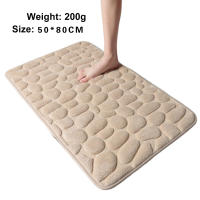 Alfombra de baño suave con textura de Guijarro, alfombrillas absorbentes antideslizantes para baño, cocina, sala de estar, entrada - details 5