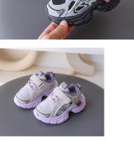 Malla de los niños empalme zapatillas de deporte otoño niños guapo moda papá zapatos niñas medio niños zapatos casuales. - details 9