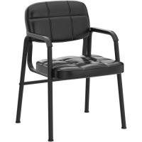 2 Sillas de Oficina Escritorio Silla de Recepción Sillón para Conferencia Sala Tapizada MAX Capacidad 135 KG Negro - details 4