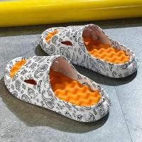 Mujeres Pareja Hombres Verano Mase Sandalias de ducha Suaves Antideslizantes Ligeras Zapatillas de fondo plano Zapatos de playa - details 1