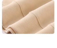 Sudaderas con capucha informales para hombre y mujer, ropa de calle sólida, sudadera básica de hip hop, color negro, blanco y caqui, 320gsm - details 17