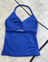 DFYNE-Top de tiras palangre de impacto para mujer, sujetador ajustado con espalda descubierta para yoga y gimnasio, ropa de entrenamiento elástica, top de gimnasio, sujetadores deportivos con cuello halter - details 8