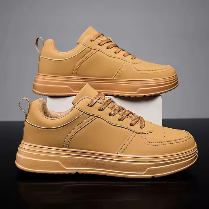 Calzado deportivo de moda para hombre, disciplina cruzada, parte superior de cuero de fibra ultrafina de gran tamaño, suela de goma - 1