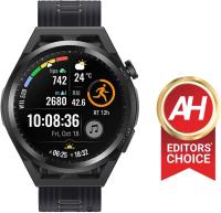 Caliente Huawei Watch GT Runner 4GB RUN-B19 Correa de silicona suave de fibra de polímero duradera GNSS de cinco sistemas de doble banda - Negro - details 4
