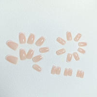 24 Uñas Cortas Cuadradas Falsas + 1 Archivo De Uñas + 1 Pieza De Pegamento De Gel QHW900 Kit De Uñas Postizas De ABS - details 5