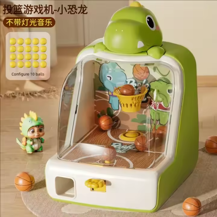 Juego de Arcade de Baloncesto Trompo de Piedra de Mesa con Punta LED Divertido para Niños y Fiestas Familiales - 1