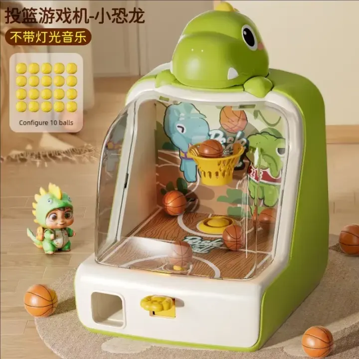 Juego de Arcade de Baloncesto Trompo de Piedra de Mesa con Punta LED Divertido para Niños y Fiestas Familiales - 1