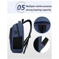 Mochila Impermeable Para Hombres Ultra Ligera Con Capacidad Para Portátil De 15.6 Pulgadas Estilo Clásico Bolsa De Espalda Para Libros Y Uso Diario - details 9