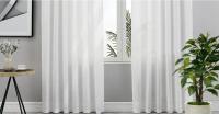 Cortinas de lino para sala de estar, 2 piezas, translúcidas visibles, cortinas de vidrio modernas, decorativas para ventana, dormitorio y D - details 2