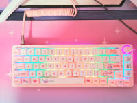 Juego de 129 teclas PBT para teclado mecánico, teclas de color rosa Steam Rabbit para Gaming, personalizadas, MX Switche, SYE-SUB, XDA - details 8