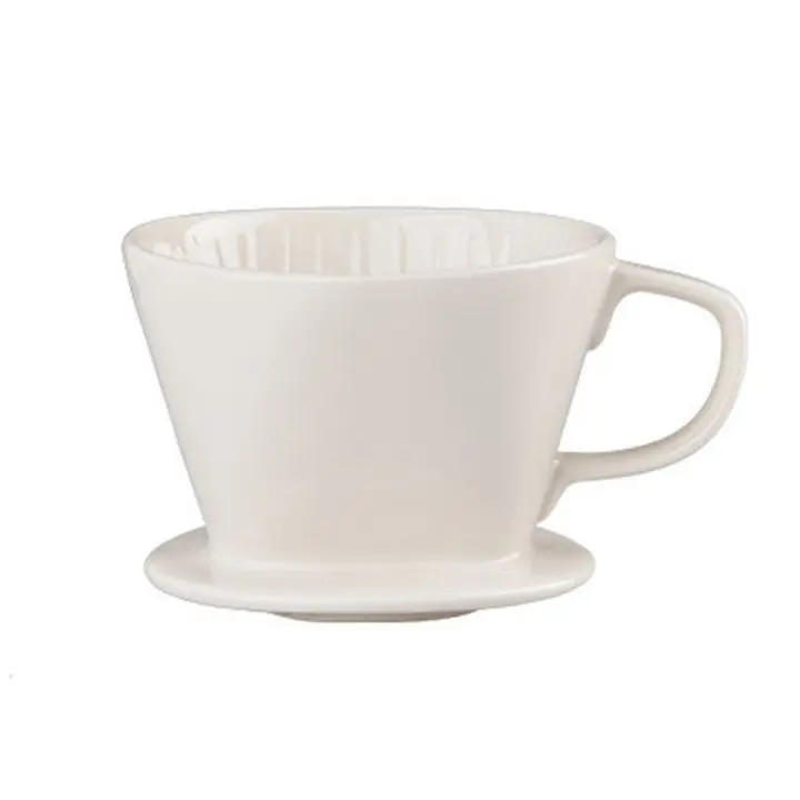 Delicado reutilizable sobre cafetera, cerámica portátil, filtro de café, fondo plano, sin BPA, soporte de goteo cónico para oficina - 1