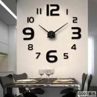 Reloj de pared con espejo acrílico de Número Romano grande 2D/3D, pegatina de moda DIY, relojes de cuarzo, decoración del hogar, pegatinas para el salón - details 38