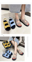 Sandalias de tacón medio, zapatos romanos, antideslizantes, suela suave, abiertas, para exteriores, sencillas, con suela gruesa - details 1