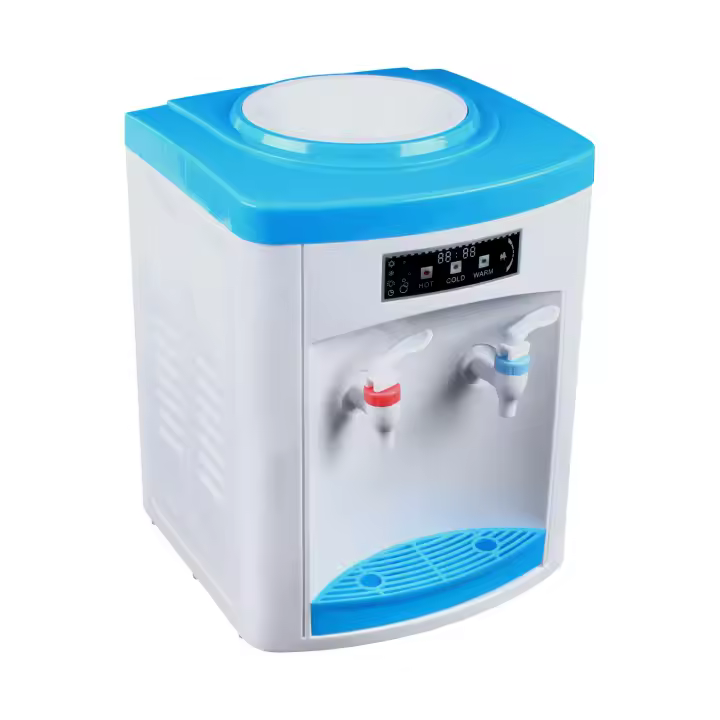 Dispensador de agua eléctrico para bebidas frías y calientes, Cubo de oficina, escritorio de pie, enfriador de agua - 1