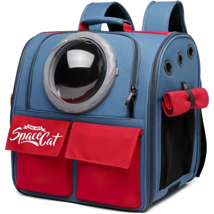 Galatée Mochila para Gatos, Mochila para Mascotas Mochila De Burbujas para Llevar Gatos, Mochila para Mascotas con Cápsula Espacial Ventilada, Mochila De Viaje para Perros Pequeños (Caqui) - 1