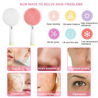 Cabeza de cepillo de limpieza facial de bambú de carbón Cepillos de repuesto para cepillo eléctrico O raB Advance Power/Pro Health/Triumph Dureza mediana Hechos en China - details 6