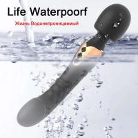 Consoladores potentes, vibrador de doble Motor de silicona, varita de gran tamaño, masajeador de punto G Av, juguete sexual para mujeres, estimulador de clítoris, adultos 18+ - details 10