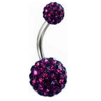 Piercings para el cuerpo de 2 piezas, joyería de acero con diamantes de imitación para el ombligo, anillo de barra, lentejuelas, Piercing para el cuerpo - details 8