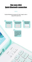 Funda con retroiluminación para Samsung Tab A8, cubierta para teclado, ratón, Bluetooth, inalámbrico, español, tableta - details 5
