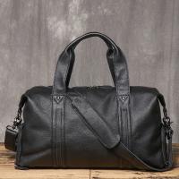 Nuevo Bolso de Viaje de Mano de Cuero Genuino para Hombres Bolso de Equipaje de Negocios Corto - details 1