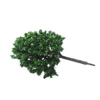 Modelo a escala de plástico portátil, 4 piezas, diseño de ferrocarril, árbol en miniatura verde, bonsái, paisaje, decoración, construcción, tren - details 7
