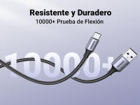 Cable USB A a C de Carga Rápida UGREEN Tipo de Trenza de Nylon para Samsung Galaxy, iPhone, OPPO Reno, Xiaomi 15 Pro, Redmi K80 Pro, Huawei Mate Accesorios de Electrónica - details 2