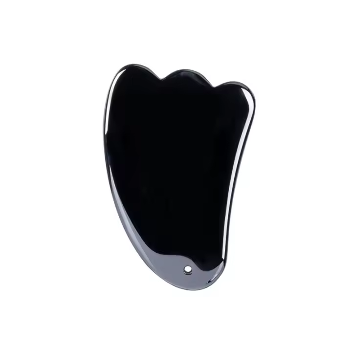 Terahertz-Rodillo de Jade Gua Sha para masaje facial, masajeador de piedra natural, raspador Gouache, tablero Guasha, herramientas de masaje para el cuidado de la piel del cuerpo y la espalda - 1