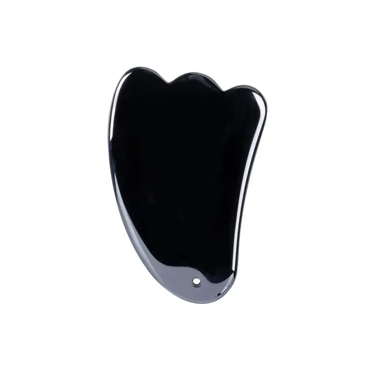 Terahertz-Rodillo de Jade Gua Sha para masaje facial, masajeador de piedra natural, raspador Gouache, tablero Guasha, herramientas de masaje para el cuidado de la piel del cuerpo y la espalda - 1