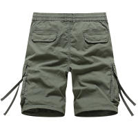 Pantalones Cargo de Algodón 100% para Hombres Cintura Elástica, Múltiples Bolsillos, Estilo Casual Militar - details 2