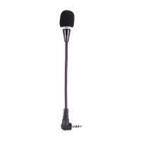 Mini micrófono Flexible con conector de 3,5mm, micrófono para PC, portátil, escritorio, Skype, negro - details 0