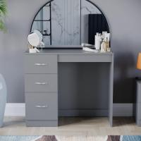 Descuento Riano - tocador para Maquillaje de 3 cajones, para mobiliario de Dormitorio, Blanco - details 9